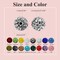 10mm Clay Rhinestone Beads for Bracelets, 100 Pcs Sparkle Crystal Beads for Jewelry Making, Glitter Round Shamballa Disco Ball Design for DIY Crafts Necklace Earrings Decoration (Aquamarine)